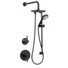 Miseno Mia Pressure Balanced Shower System with 1.8 GPM Rain Shower Head, Hand Shower, Slide Bar, and Wall Mounted Rain Shower Arm - Rough-In Valves Included