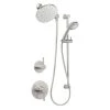 Miseno Mia Pressure Balanced Shower System with 2.0 GPM Rain Shower Head, Hand Shower, Slide Bar, and Standard Shower Arm - Rough-In Valves Included