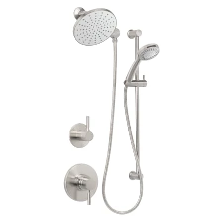 Miseno Mia Pressure Balanced Shower System with 2.0 GPM Rain Shower Head, Hand Shower, Slide Bar, and Standard Shower Arm - Rough-In Valves Included 1 Miseno Mia Pressure Balanced Shower System with 2.0 GPM Rain Shower Head, Hand Shower, Slide Bar, and Standard Shower Arm - Rough-In Valves Included