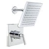 Miseno Elysa Shower Trim Package with Single Function Rain Shower Head