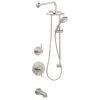 Miseno Mia Pressure Balanced Shower System with 1.8 GPM Rain Shower Head, Hand Shower, Slide Bar, Tub Spout, and Wall Mounted Rain Shower Arm