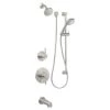 Miseno Mia Pressure Balanced Shower System with 1.8 GPM Rain Shower Head, Hand Shower, Slide Bar, Tub Spout, and Standard Shower Arm