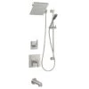 Miseno Elysa Pressure Balanced Shower System with 1.8 GPM Rain Shower Head, Hand Shower, Slide Bar, Tub Spout, and Standard Shower Arm