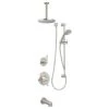 Miseno Bella Pressure Balanced Shower System with 1.8 GPM Rain Shower Head, Hand Shower, Slide Bar, Tub Spout, and Ceiling Mounted Shower Arm