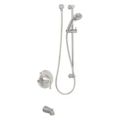 Miseno Bella Pressure Balanced Tub and Shower Trim with Hand Shower, Slide Bar, and Tub Spout