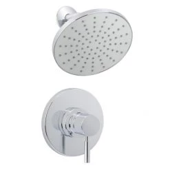 Miseno Mia Shower Trim Package with Single Function Rain Shower Head - Includes Rough-In