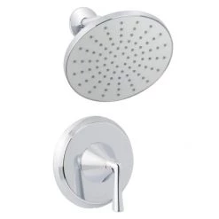 Miseno Bella Pressure Balanced Shower Trim with 1.8 GPM Rain Shower Head and Standard Shower Arm