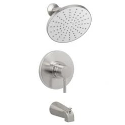Miseno Mia Tub and Shower Trim Package with Single Function Rain Shower Head - Eco Friendly