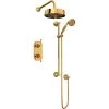 Perrin and Rowe Deco Thermostatic Shower System with Shower Head, Hand Shower, Slide Bar, Shower Arm, Hose, and Valve Trim
