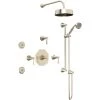 Perrin and Rowe Deco Thermostatic Shower System with Shower Head, Hand Shower, Slide Bar, Bodysprays, Shower Arm, Hose, and Valve Trim