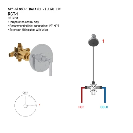Perrin and Rowe Edwardian Shower Only Trim Package with 1.75 GPM Single Function Shower Head 2 Perrin and Rowe Edwardian Shower Only Trim Package with 1.75 GPM Single Function Shower Head - Image 2