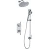 Perrin and Rowe Holborn Thermostatic Shower System with Shower Head, Hand Shower, Slide Bar, Shower Arm, Hose, and Valve Trim