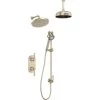 Perrin and Rowe Holborn Thermostatic Shower System with Shower Head, Hand Shower, Slide Bar, Shower Arm, Hose, and Valve Trim