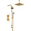 Perrin and Rowe Hoxton Thermostatic Shower System with Shower Head, Hand Shower, Slide Bar, Shower Arm, Hose, and Valve Trim