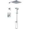 Perrin and Rowe Hoxton Thermostatic Shower System with Shower Head, Hand Shower, Slide Bar, Shower Arm, Hose, and Valve Trim
