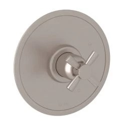 Perrin and Rowe Holborn Single Function Pressure Balanced Valve Trim Only with Single Cross Handle - Less Rough In