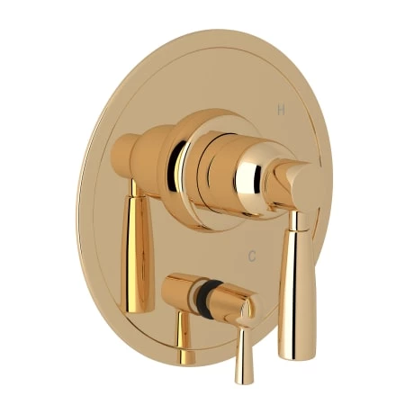 Perrin and Rowe Holborn 2 Function Pressure Balanced Valve Trim Only with Double Lever Handle and Integrated Diverter - Less Rough In 1 Perrin and Rowe Holborn 2 Function Pressure Balanced Valve Trim Only with Double Lever Handle and Integrated Diverter - Less Rough In