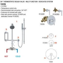 Perrin and Rowe Edwardian Function Thermostatic Valve Trim Only with Single Lever Handle - Less Rough In 11 Perrin and Rowe Edwardian Function Thermostatic Valve Trim Only with Single Lever Handle - Less Rough In -Miseno Sales Shop perrin and rowe u 5565l to alternate view 577