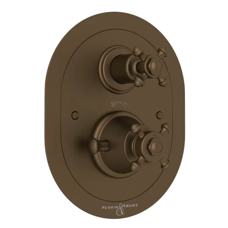 Perrin and Rowe Georgian Era Function Thermostatic Valve Trim Only with Double Cross Handle and Volume Control - Less Rough In 1 Perrin and Rowe Georgian Era Function Thermostatic Valve Trim Only with Double Cross Handle and Volume Control - Less Rough In