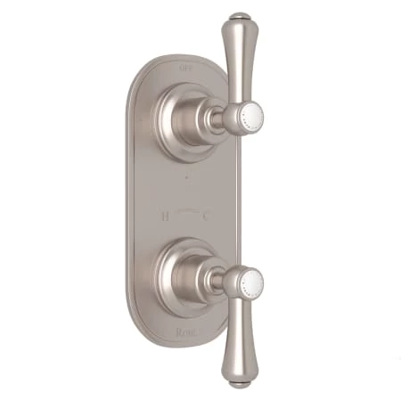 Perrin and Rowe Georgian Era 5 Function Thermostatic Valve Trim Only with Double Lever Handle and Integrated Diverter - Less Rough In 1 Perrin and Rowe Georgian Era 5 Function Thermostatic Valve Trim Only with Double Lever Handle and Integrated Diverter - Less Rough In